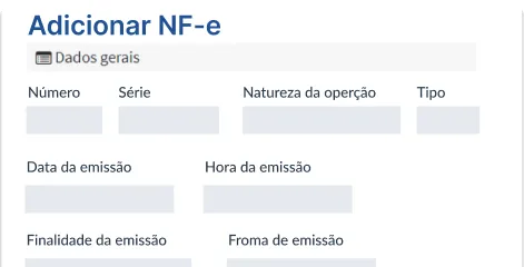 Emissor de Nota Fiscal Eletrônica Nota fiscal