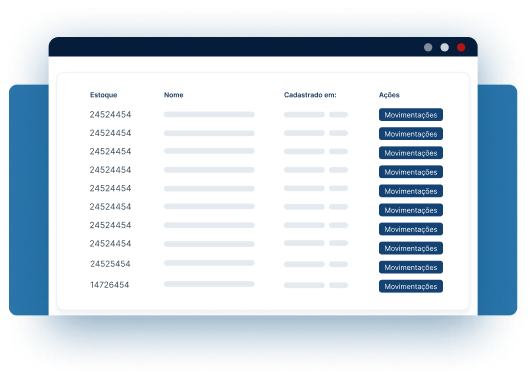 Controle de estoque de materiais