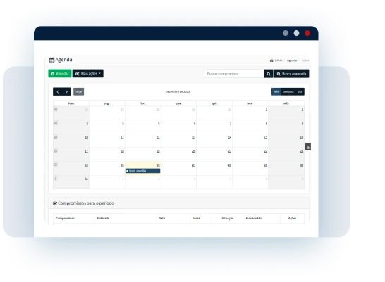 Agenda personalizada para empresas