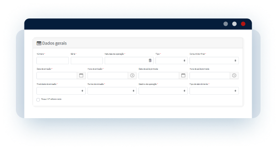 Emissão nota fiscal