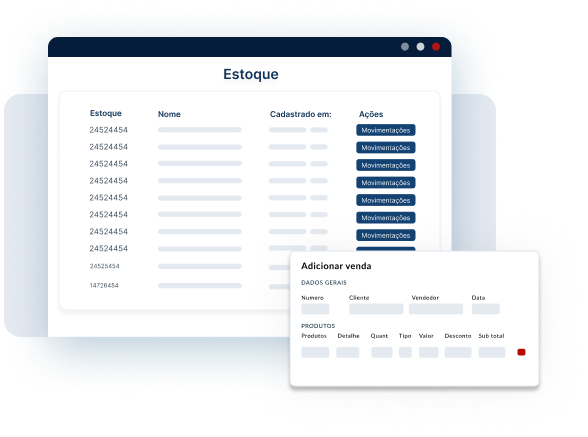 estoque e financeiro