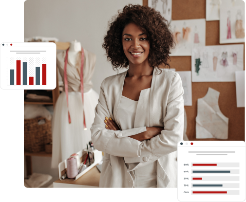 Micro e Pequenas empresas: o software ideal Micro e pequena empresas - Jovem empresaria de roupas