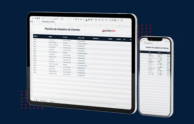 Materiais gratuitos Planilha de cadastro clientes